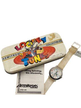 Armitron Looney Tunes Bugs Bunny Quartz Watch Case Instructions 1992 Collectible